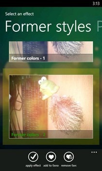 CamVintagizer WP7 efekti
