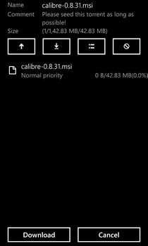 wpTorrent WP8 Apstipriniet