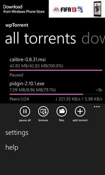 wpTorrent WP8