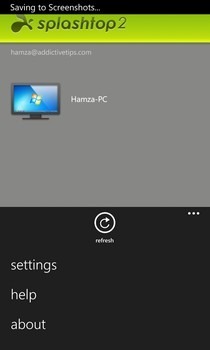 Splashtop 2 WP8 الكمبيوتر