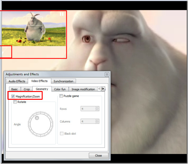 ズームvlc