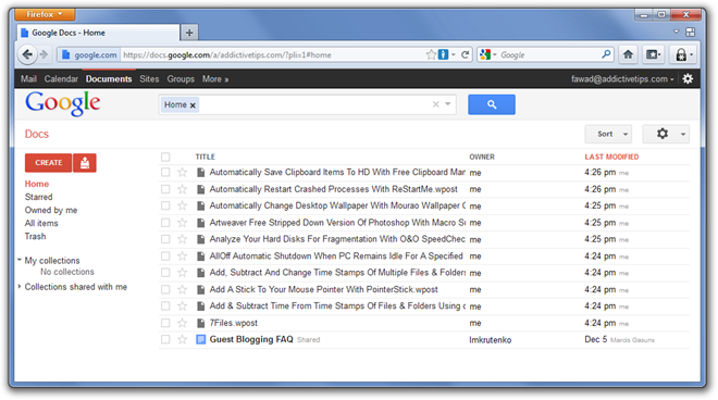 Google Docs - דף הבית - Mozilla Firefox Google Docs - דף הבית - Mozilla Firefox