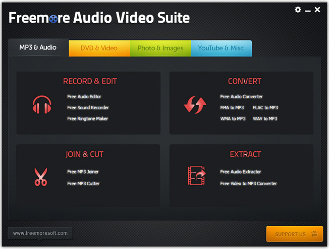 Freemore-Audio-Video-Suite-sustav Windows