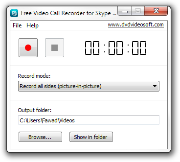 Zadarmo videohovor rekordér pre Skype v. 1.0.2 build 114