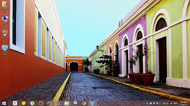 Lugares Coloridos الموضوع لنظام التشغيل Windows 8.1