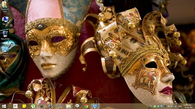 Masquerade-tema til Windows 8.1