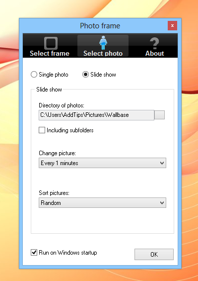 Photo Frame_Settings_Select Photo gratuito