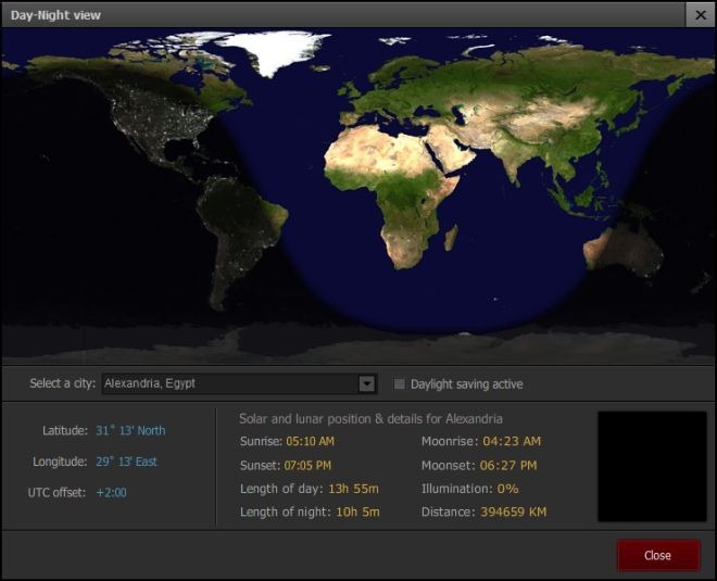 주간 야경 Advanced World Clock