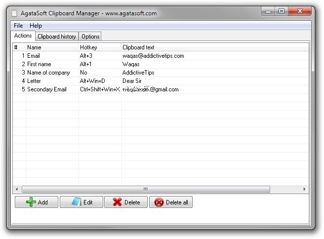 AgataSoft Clipboard Manager