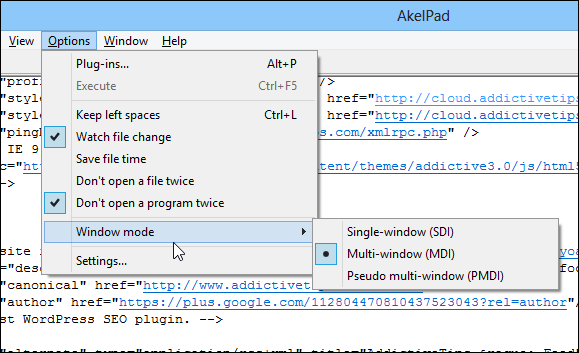 AkelPad_Windows Mode