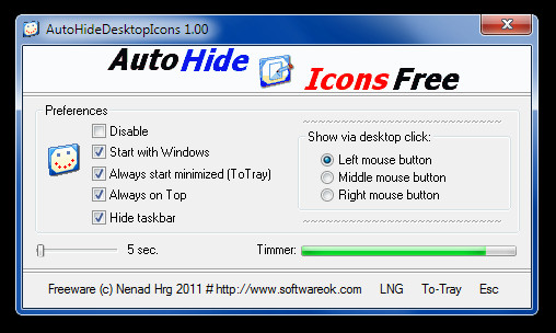 AutoHideDesktopIcons 1.00