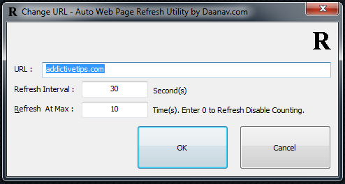 Software de actualización de página web automática