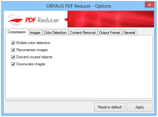 ORPALIS PDF Reducer_Options