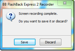 BB FlashBack Express Record Save