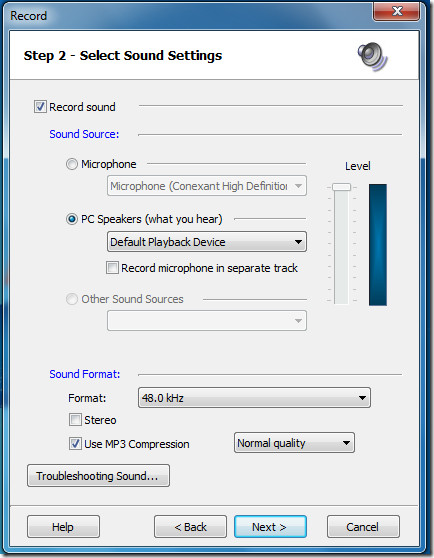 BB FlashBack Express Record Settings2