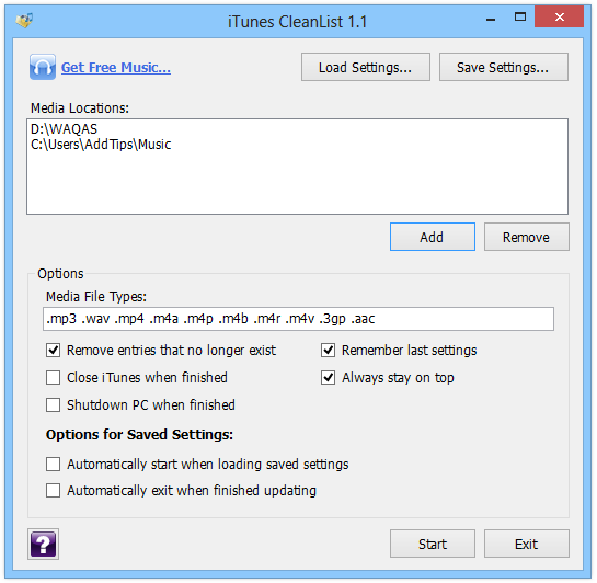 برنامج iTunes CleanList 1.1