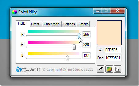 Farbdienstprogramm 2