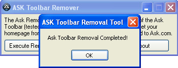 Complete remove. Ask toolbar. Ask toolbar панель. Unit ask удаленное администратирование.