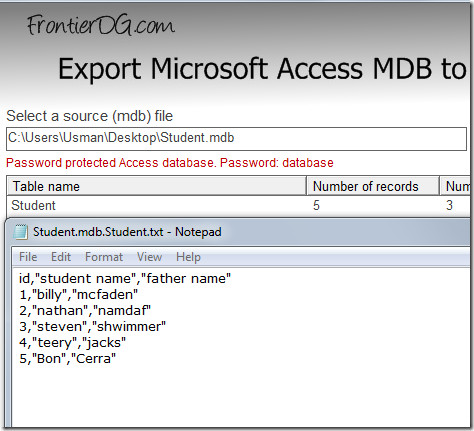 csv to mdb converter