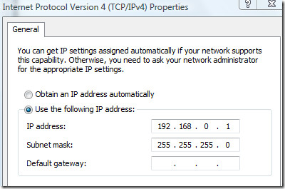 Propriedades IP do protocolo Internet