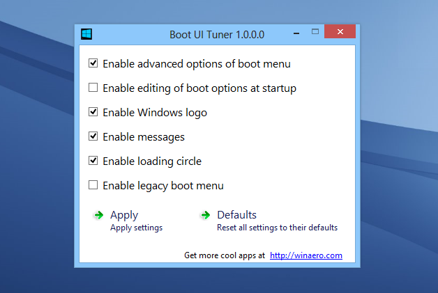 Boot UI Tuner