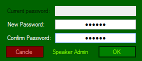 Spearker Admin_Password