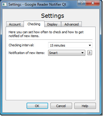 Google Reader Desktop Setting