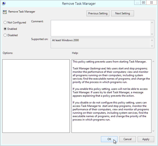 Ta bort Task Manager