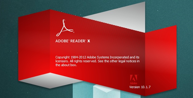 Adobe Reader-scherm