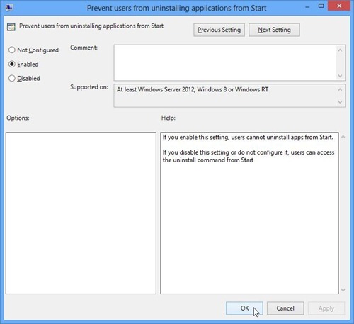 Megakadályozhatja a felhasználókat az alkalmazások eltávolításában a Start_2012-09-06_17-06-21 alatt