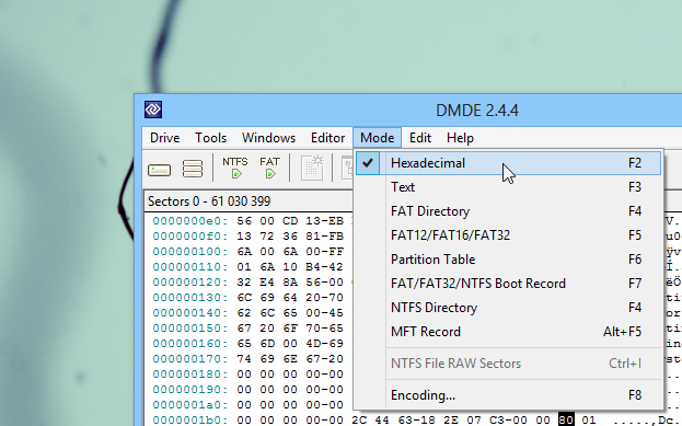 DMDE_Modes