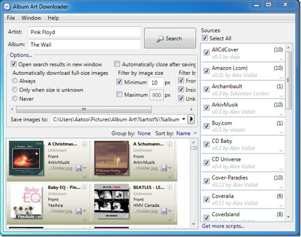 AlbumArt Downloader