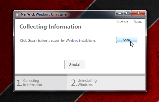 NanWick विंडोज अनइंस्टालर