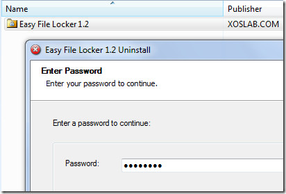 Easy File Locker Afinstaller