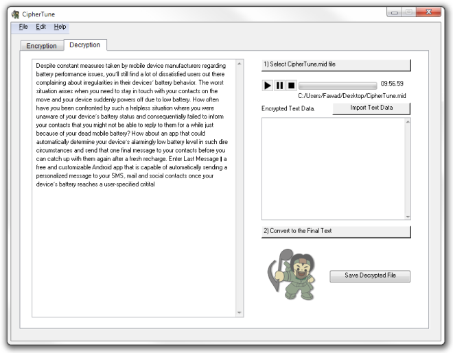 CipherTune Decrypt