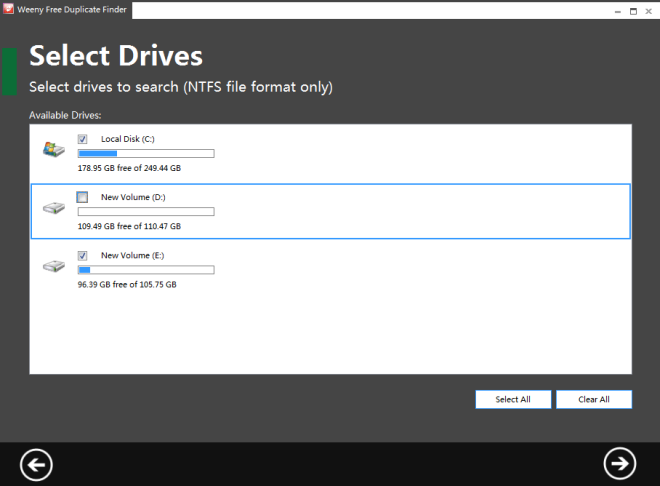 Weeny Free Duplicate Finder Drive