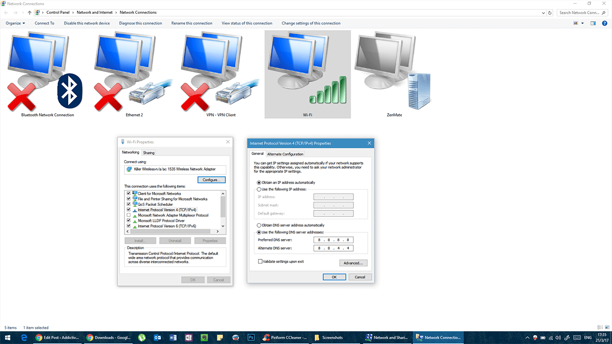 Editare rețea și partajare DNS pentru Steam