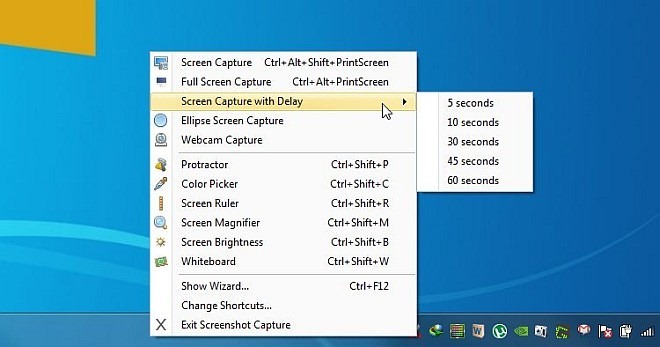 Screenshot gratuito Capture_System Tray