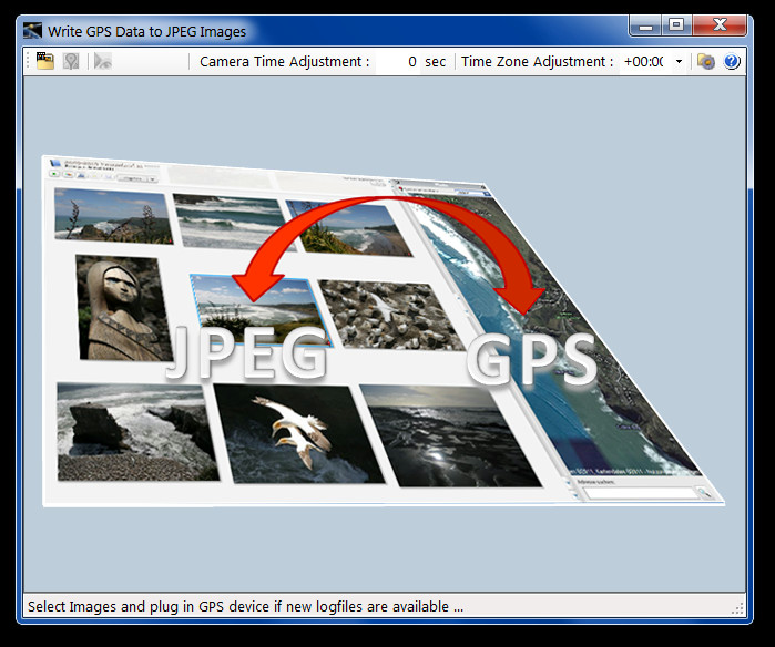 Γράψτε δεδομένα GPS σε εικόνες JPEG