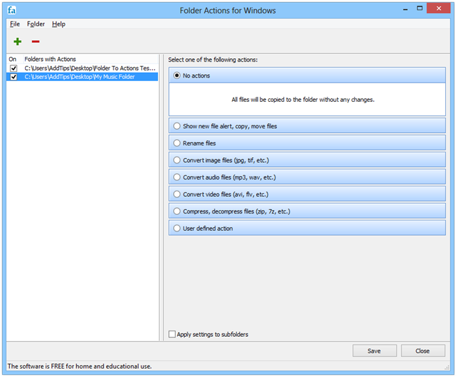 Mappehandlinger for Windows