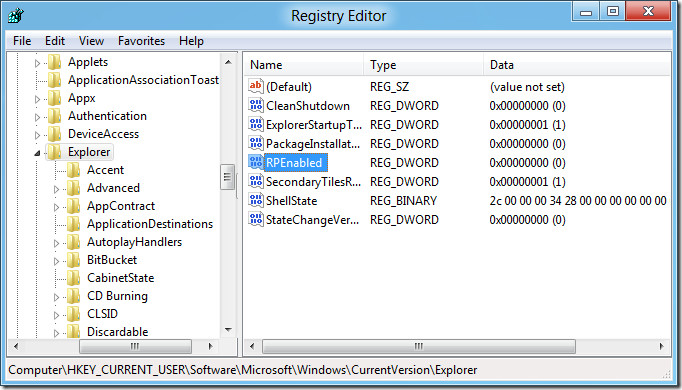 Windows 8 reģistra redaktors Windows 8 reģistra redaktors