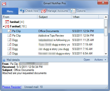 Gmail Notifier Pro