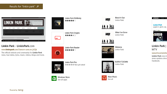 Windows 8.1 스마트 검색-LP 결과 2