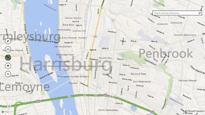 Bing Maps 8. priekšskatījums