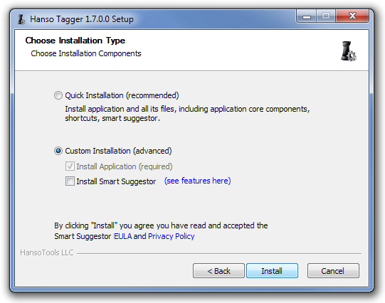 Hanso Tagger 1.7.0.0 telepítése