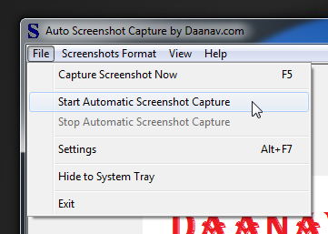 Auto Screenshot Capture File