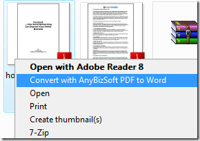 pretvoriti PDF u kontekstni izbornik riječi