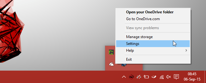 onedrive-settings-win10