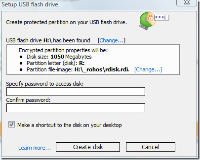 opsæt usb-flashdrev