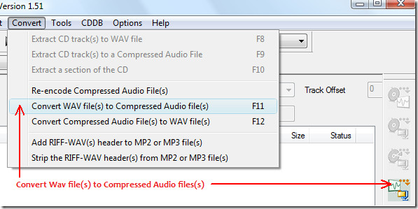 convertir archivos wav a archivos de audio comprimido